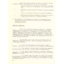 Compte rendu de la journée d'histoire, de géographie et d'instruction civique. 6 février 1969.