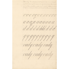 Cahier d'écriture.