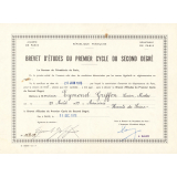 Brevet d'études du premier cycle du second degré. 