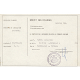 Brevet des Collèges.