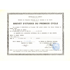 Brevet d'Etudes du Premier Cycle.
