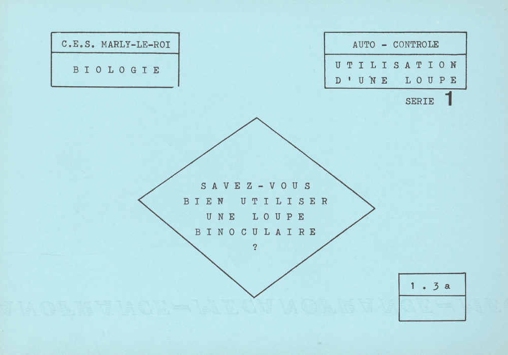 Fiches de biologie. 