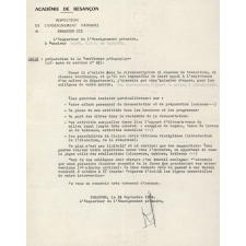 Conférence pédagogique 1964. Étude de la commune de l'école. 