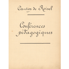 Comptes-rendus de conférences pédagogiques : Canton de Roisel