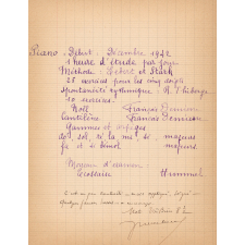 Programme d'étude de piano