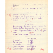 Cahier mensuel