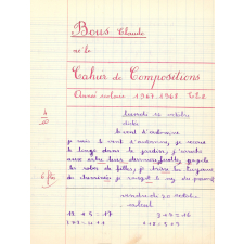 Cahier de compositions