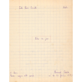 Cahier du jour