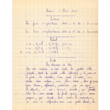 Cahier du jour