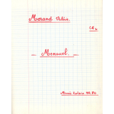 Cahier mensuel
