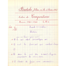 Cahier de compositions