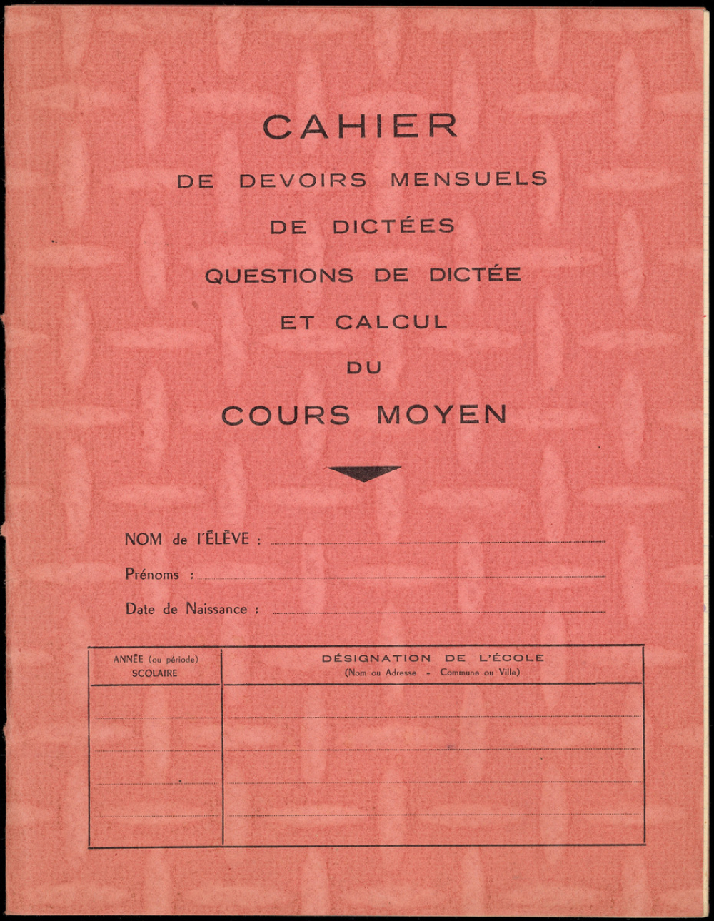 Cahiers de devoirs mensuels