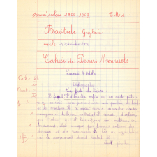 Cahiers de devoirs mensuels