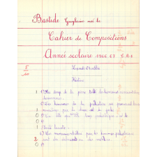 Cahier de compositions