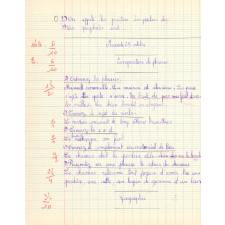 Cahier de compositions