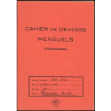Cahiers de devoirs mensuels