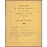 Cahiers de devoirs mensuels