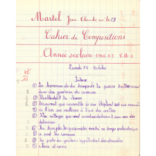 Cahier de compositions