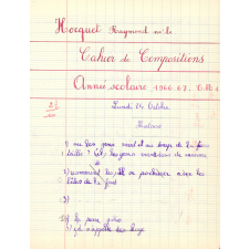 Cahier de compositions