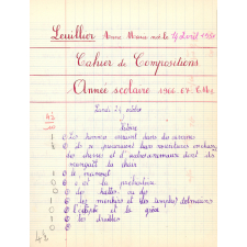 Cahier de compositions