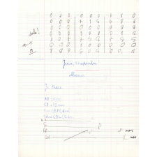 Cahier du jour de Mathématiques