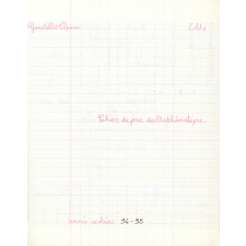 Cahier du jour de Mathématiques