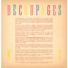Modèles de découpages 2.