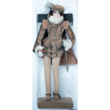 Poupée costumée : un homme sous le règne de Charles IX (élément d'un couple)