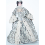Poupée costumée : une femme sous le règne de Charles IX (élément d'un couple)