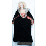 Poupée costumée : une femme sous le règne de Henri IV (élément d'un couple)