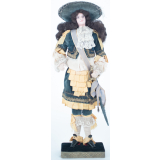 Poupée costumée : un homme sous le règne de Louis XIV (élément d'un couple)
