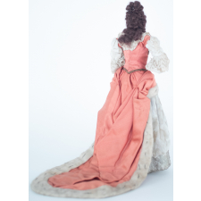 Poupée costumée : un femme sous le règne de Louis XIV (élément d'un couple)