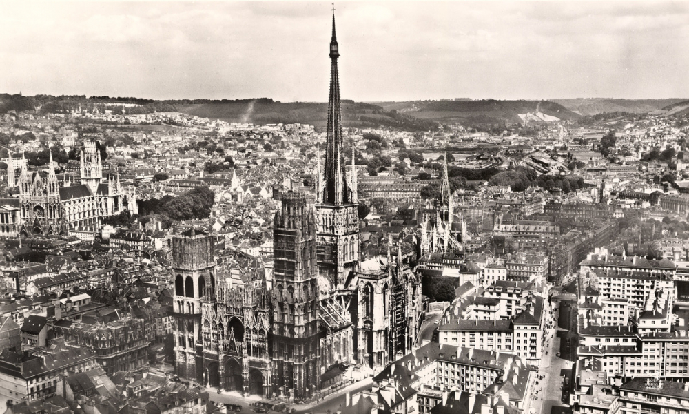 Rouen : le centre de la ville et la cathédrale