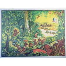 Tableaux de géographie: N°31. Dans la forêt équatoriale. / N°32. Dans la rizière. 