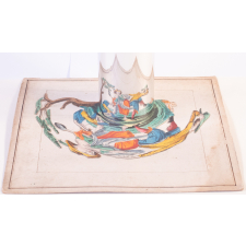Planche d'anamorphose : scène de rixe (?)
