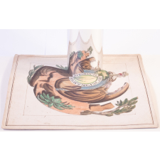 Planche d'anamorphose : Saint François