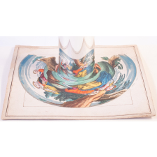 Planche d'anamorphose : rendez-vous galant épié