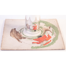 Planche d'anamorphose : le montreur d'ours