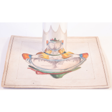 Planche d'anamorphose : homme montrant ses fesses