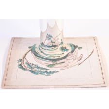 Planche d'anamorphose : homme battant une femme