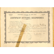 Certificat d'études secondaires.