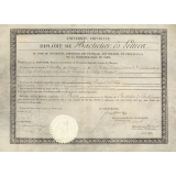 Diplôme de Bachelier ès Lettres.