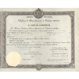 Diplôme de Bachelier ès Sciences restreint.