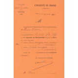 Attestation d'examen de baccalauréat. 