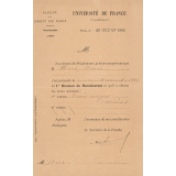 Attestation d'examen de baccalauréat. 