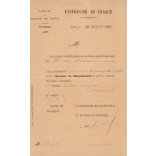Attestation d'examen de baccalauréat. 