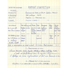 Copies de rapports d'inspection. 