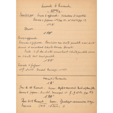 Cahier de préparation de cours. Cahier des Classes. Leçons et exercices à préparer. 1941-1942, 1942-1943 et 1943-1944. 