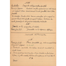 Cahier de préparation de cours. Cahier des Classes. Leçons et exercices à préparer. 1941-1942, 1942-1943 et 1943-1944. 