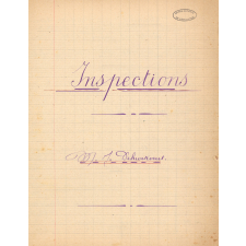 Cahier d'inspections.